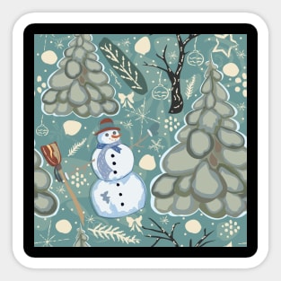 Snowman Sticker